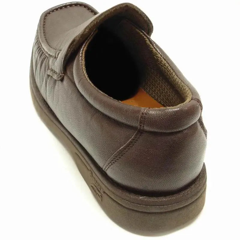 Pinoso's P-5614-668 Brown Leather Slip on Loafers
