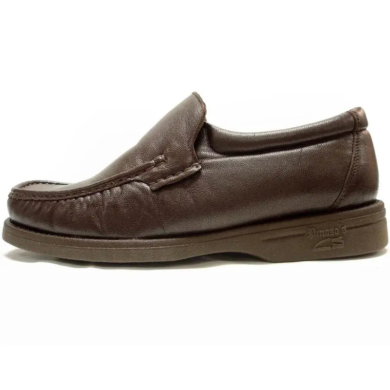 Pinoso's P-5614-668 Brown Leather Slip on Loafers