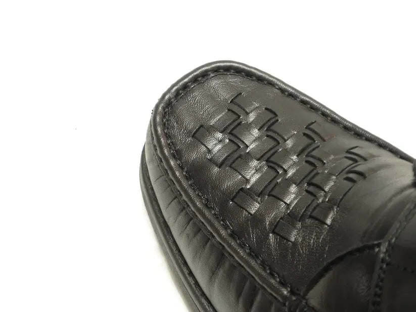 Pinoso's P-5660-P41 Black Monk Strap Shoes