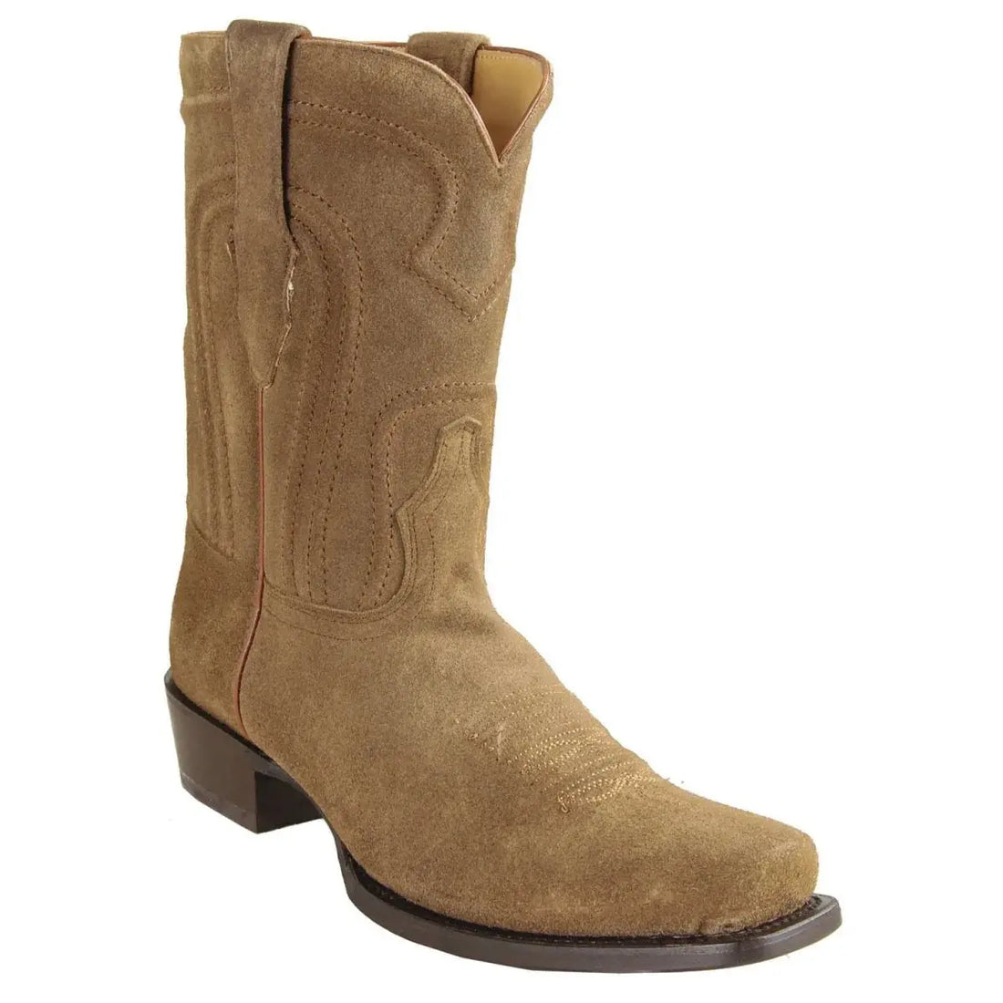 Los Altos 586660 Men's Cappuccino Genuine Leather Suede 7X Toe Cowboy Boots