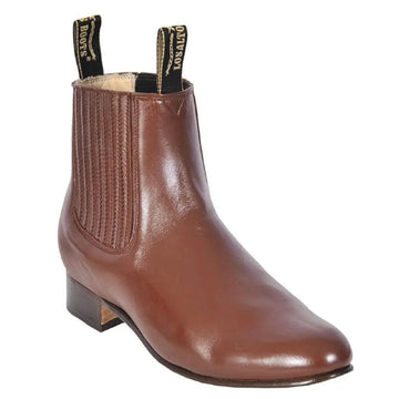 Los Altos 615164 Men's Brandy Genuine Deer Charro Short Boots