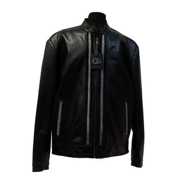 Jakewood 2104 Black Genuine Lambskin/Stingray Racing Jacket