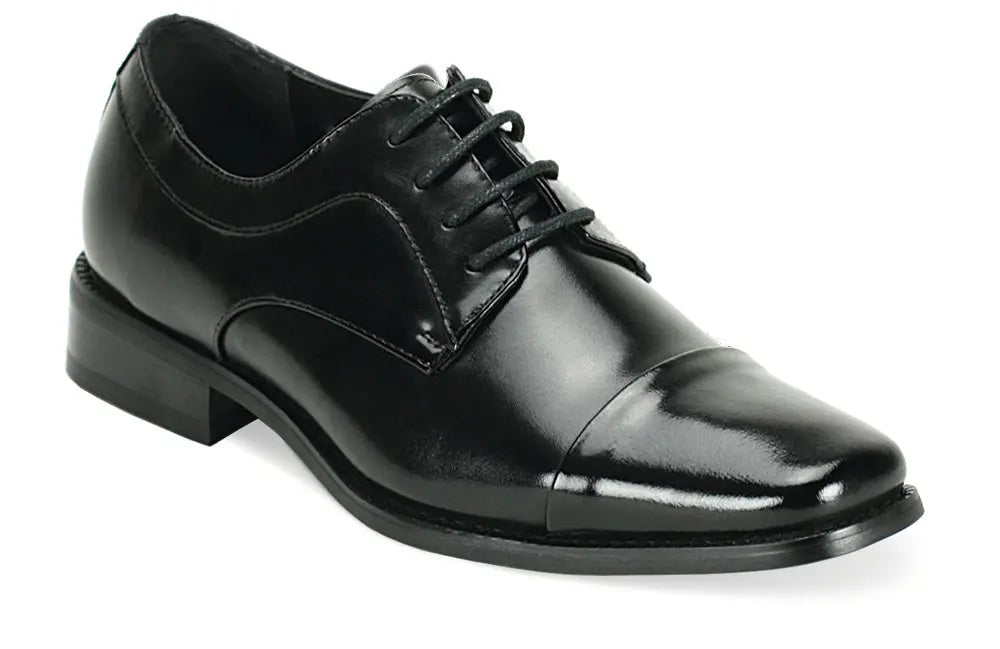 Giorgio Venturi 6215 Black Genuine Leather Oxfords