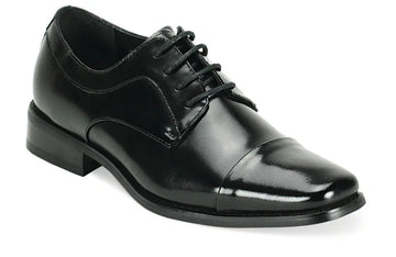 Giorgio Venturi 6215 Black Genuine Leather Oxfords