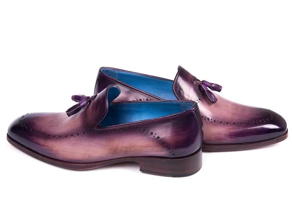 Paul Parkman Men's Purple Tassel Loafers (ID#66T80-PRP) PAUL PARKMAN