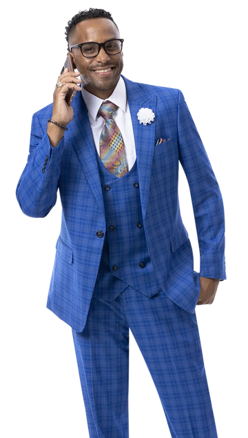 EJ Samuel M2776 Royal Fashion Vested Suit