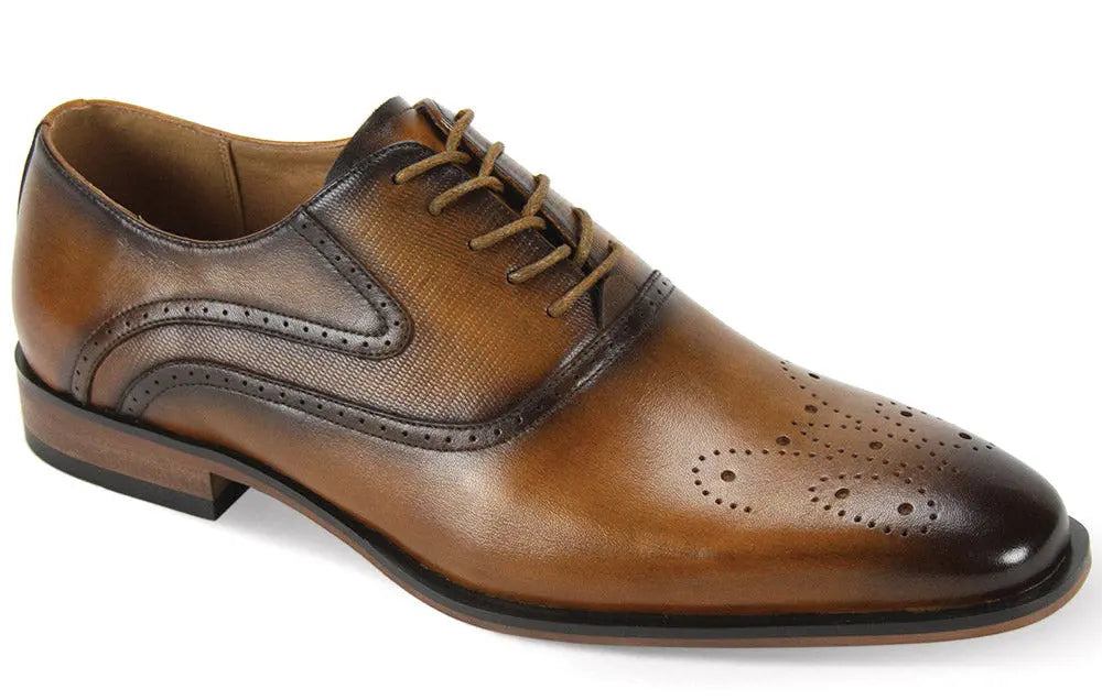 Giorgio 6996 Tan Genuine Leather Oxfords