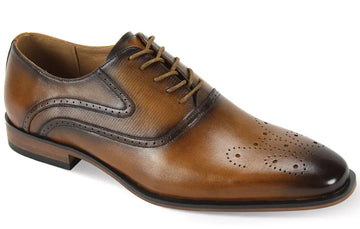 Giorgio 6996 Tan Genuine Leather Oxfords