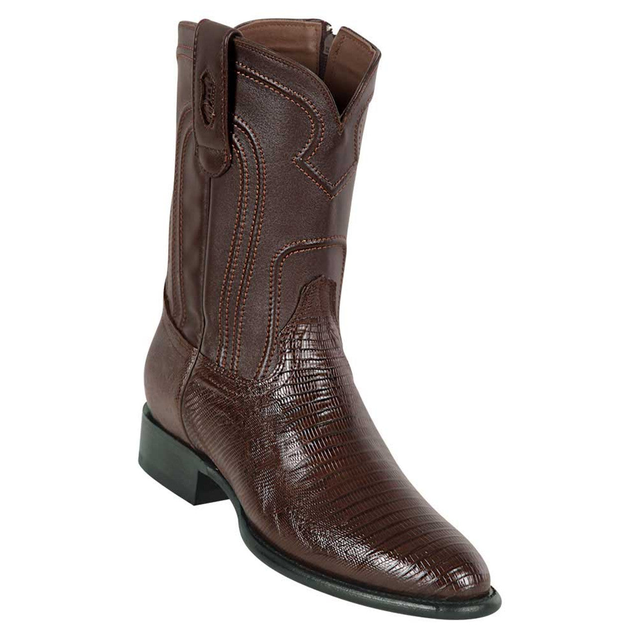 Los Altos 69Z0707 Men's Brown Genuine Teju Roper Toe Cowboy Boots