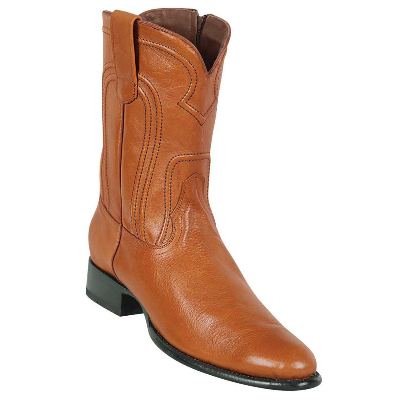 Los Altos 69Z2151 Men's Honey Genuine Leather Roper Toe Cowboy Boots