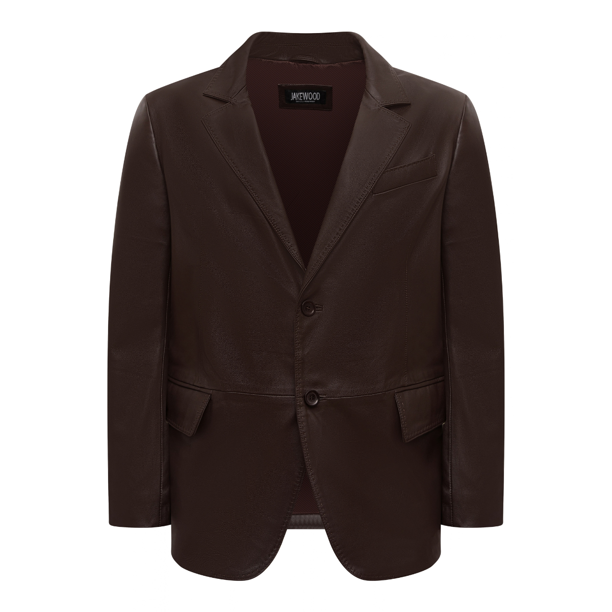 Jakewood 7005 Brown Genuine Leather Blazer