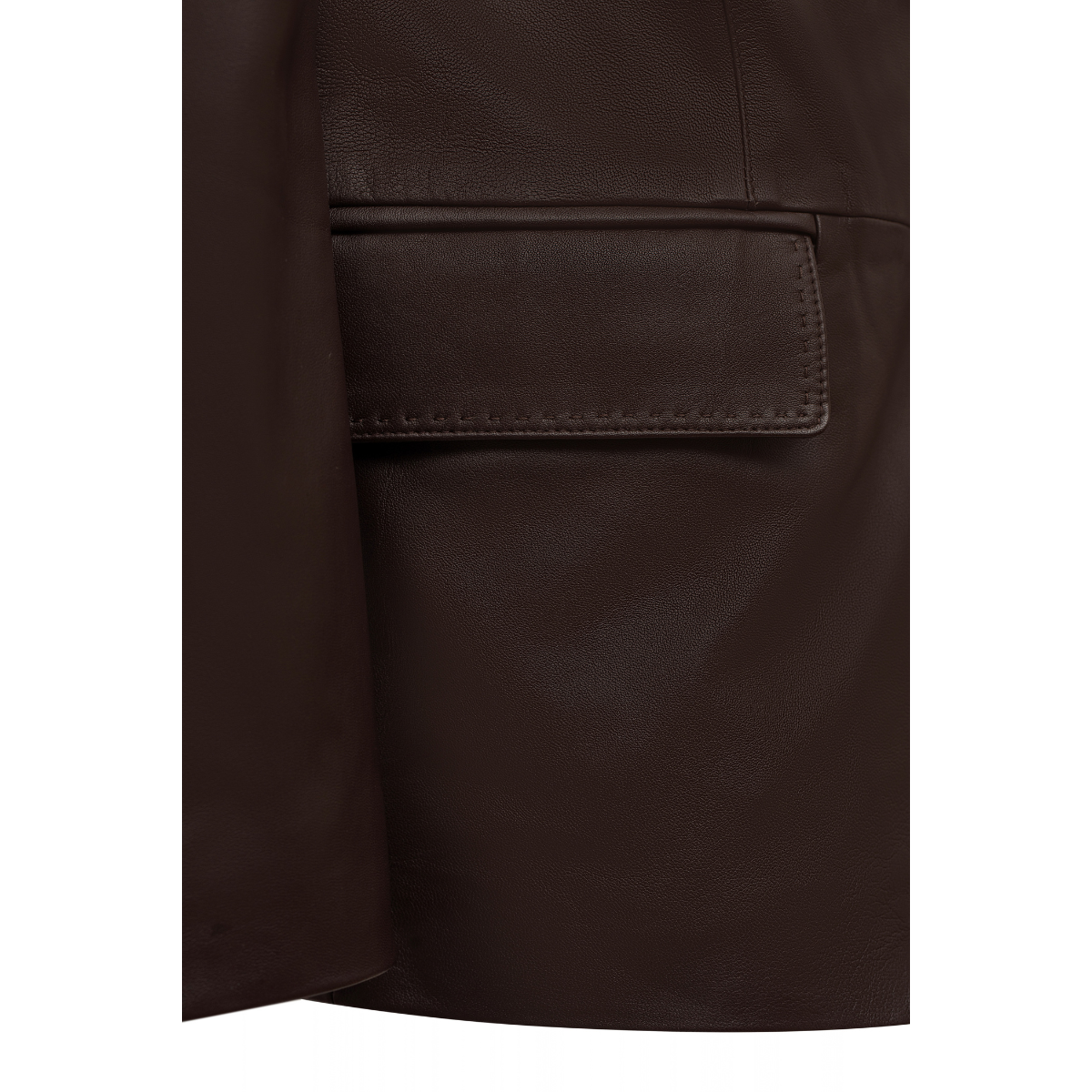 Jakewood 7005 Brown Genuine Leather Blazer