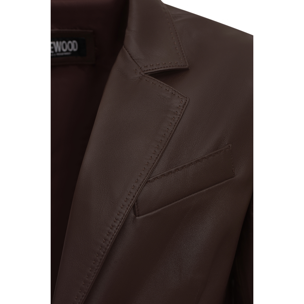 Jakewood 7005 Brown Genuine Leather Blazer