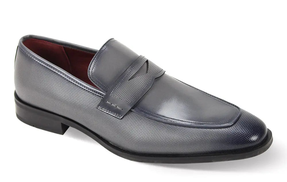 Giorgio 7043 Grey Genuine Leather Loafers