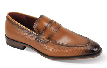 Giorgio 7043 Tan Genuine Leather Loafers