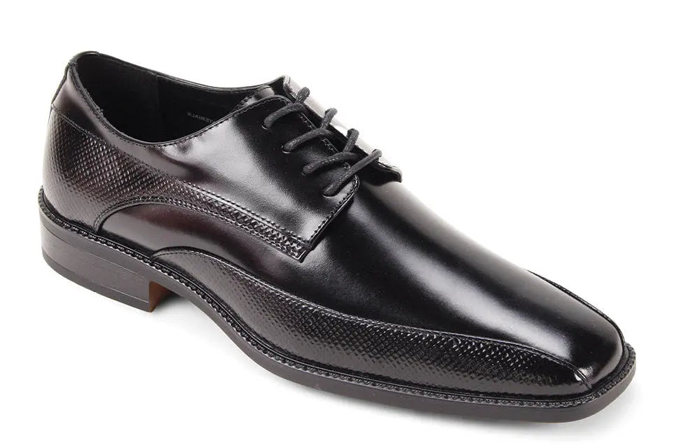 Giorgio Venturi 7060 Black Genuine Leather Oxfords