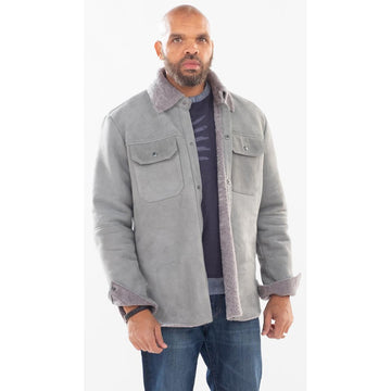 Jakewood 715 Grey Genuine Sheepskin Shirt