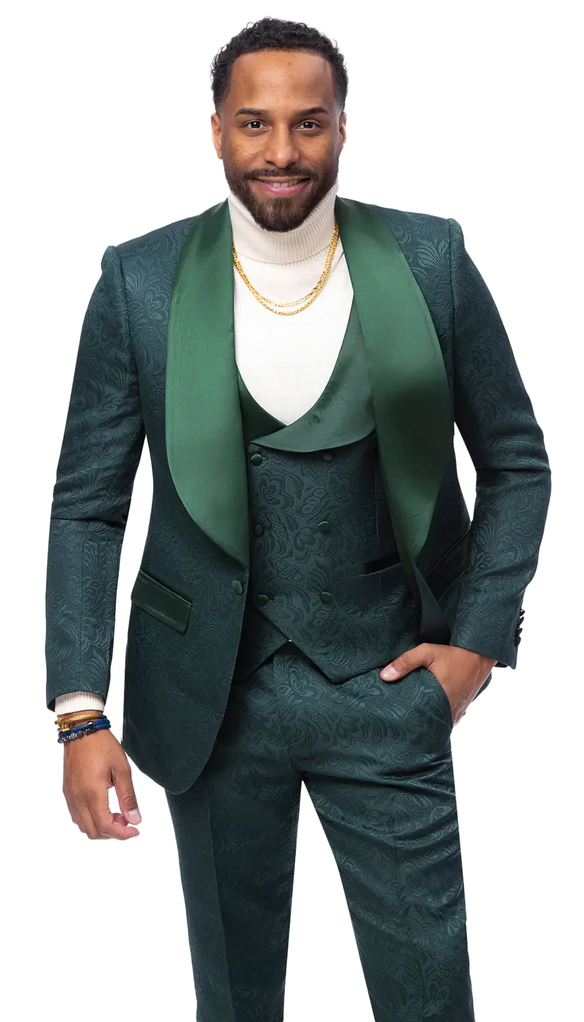 EJ Samuel JP138 Hunter Fancy Vested Tuxedo