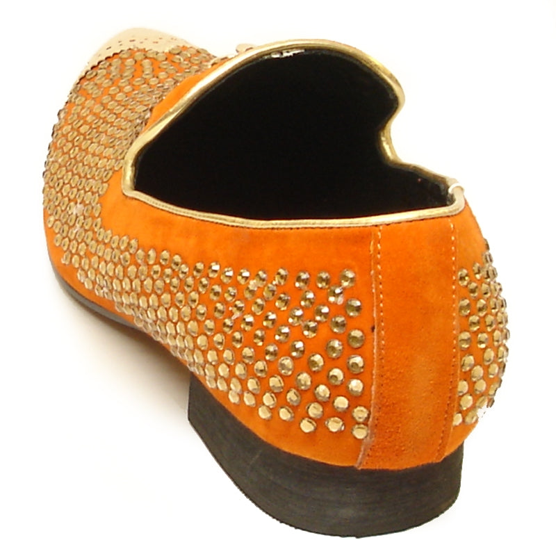 Fiesso FI-6968 Orange Loafers