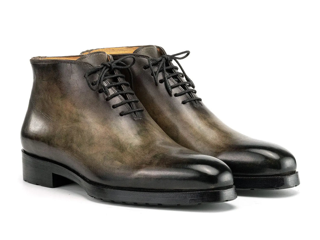 Paul Parkman Men's Green Patina Ankle Boots (ID#791GRN57) PAUL PARKMAN