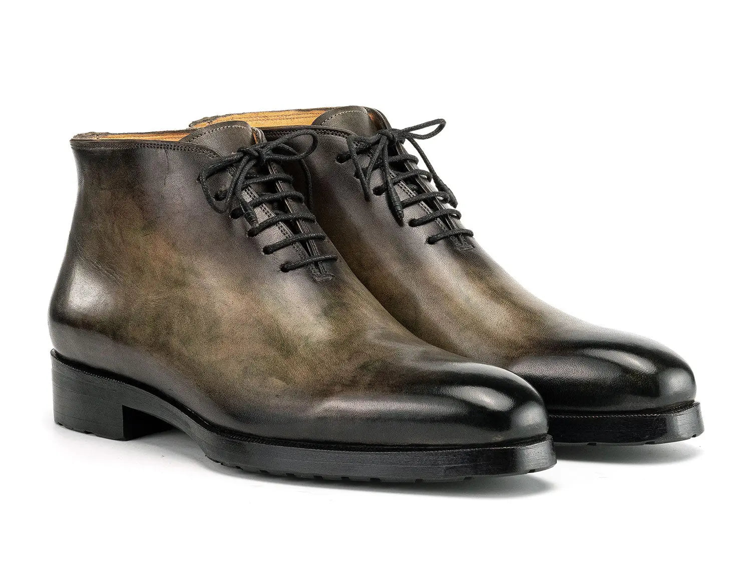 Paul Parkman Men's Green Patina Ankle Boots (ID#791GRN57) PAUL PARKMAN