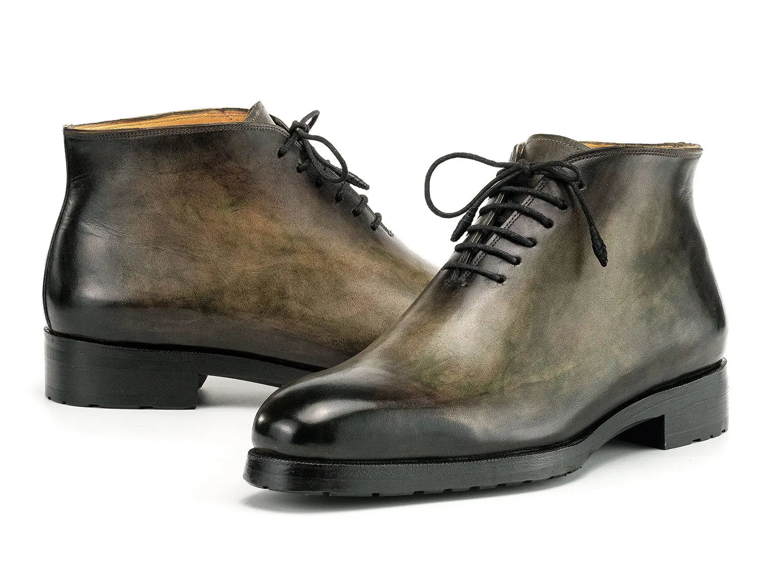 Paul Parkman Men's Green Patina Ankle Boots (ID#791GRN57) PAUL PARKMAN
