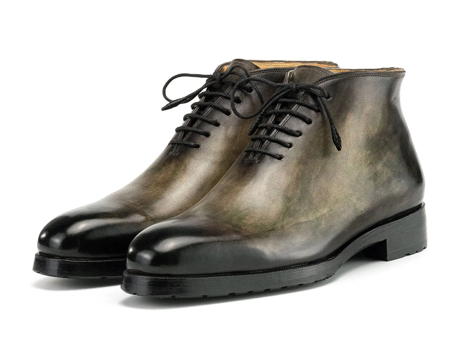 Paul Parkman Men's Green Patina Ankle Boots (ID#791GRN57) PAUL PARKMAN