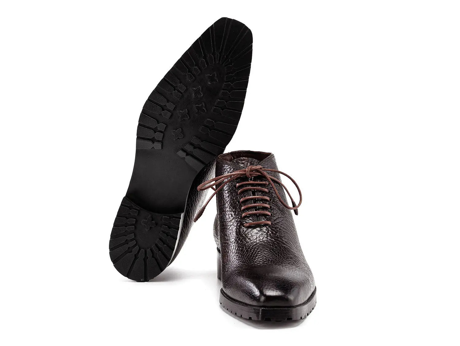 Paul Parkman Men's Brown Floater Genuine Leather Ankle Boots (ID#793BRW82) PAUL PARKMAN