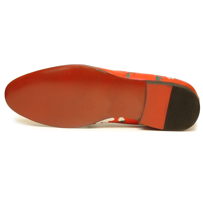 Fiesso FI-7054 Red Loafers