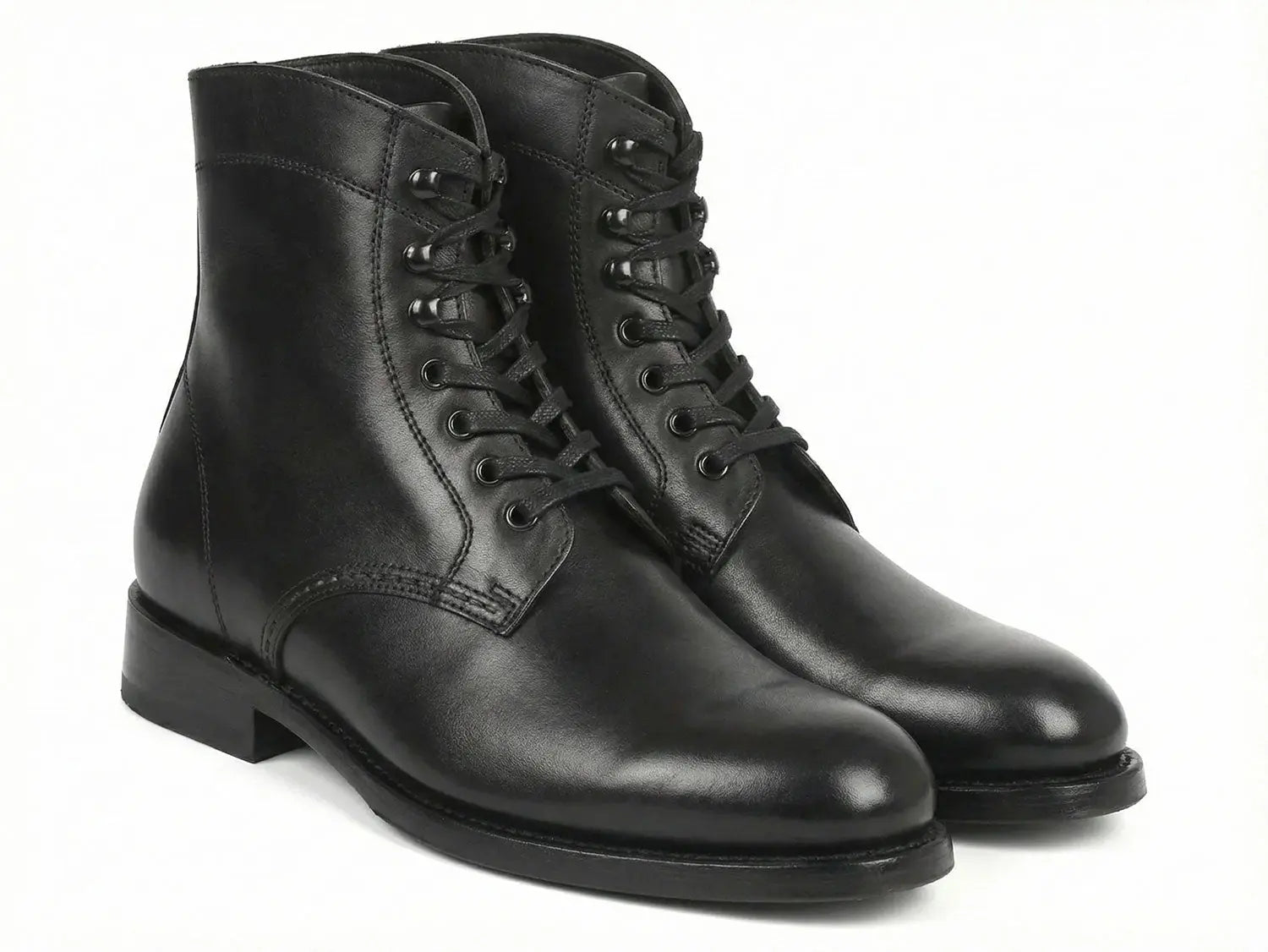 Paul Parkman Men's Black Leather Biker Boots (824BLK91) PAUL PARKMAN