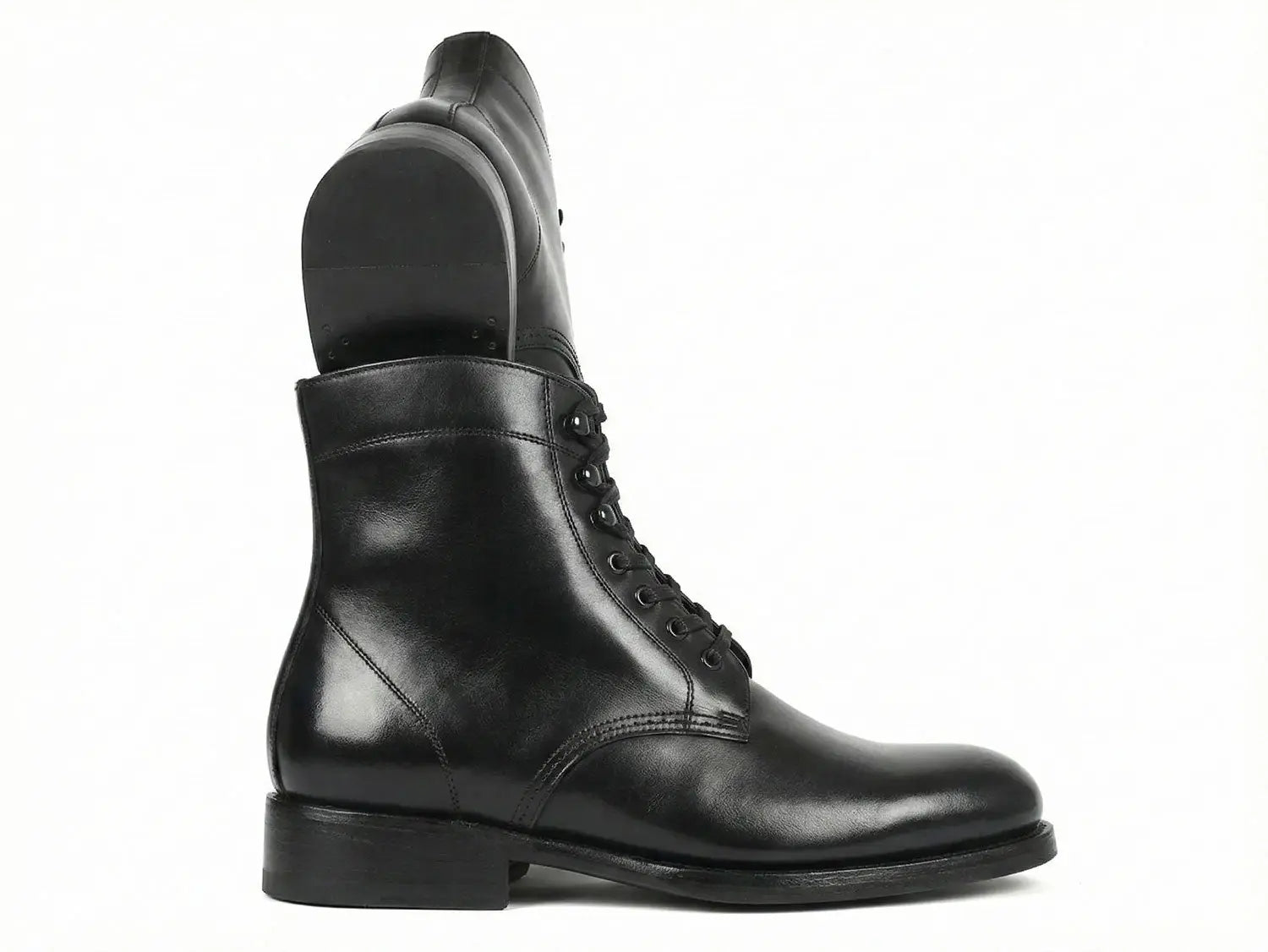 Paul Parkman Men's Black Leather Biker Boots (824BLK91) PAUL PARKMAN