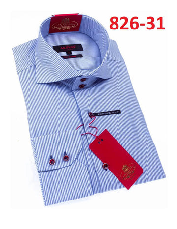 Axxess 826-31 Sky Blue Cotton Casual Dress Shirt