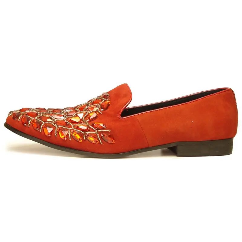 Fiesso FI-7023 Red Loafers