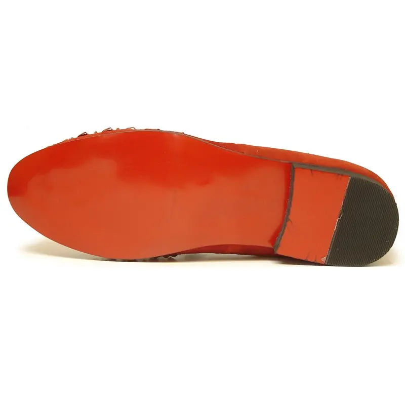 Fiesso FI-7023 Red Loafers