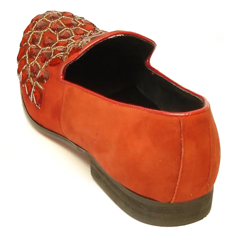Fiesso FI-7023 Red Loafers