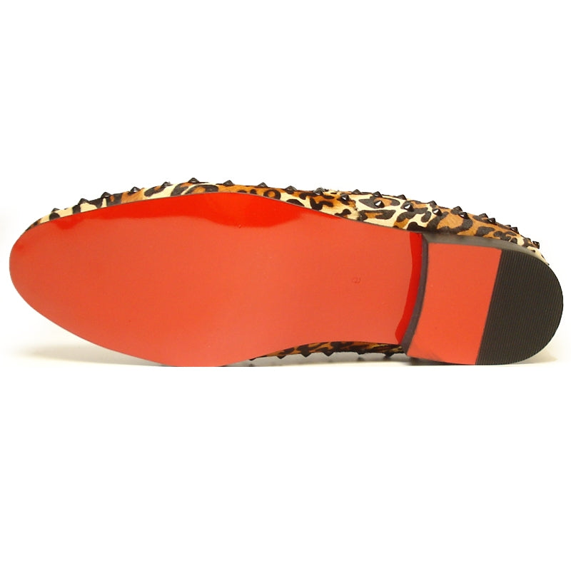 Fiesso FI-7037 Leopard Loafers