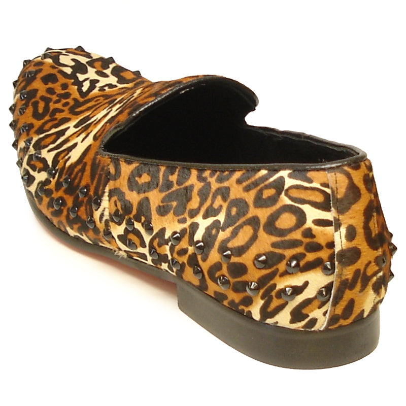 Fiesso FI-7037 Leopard Loafers