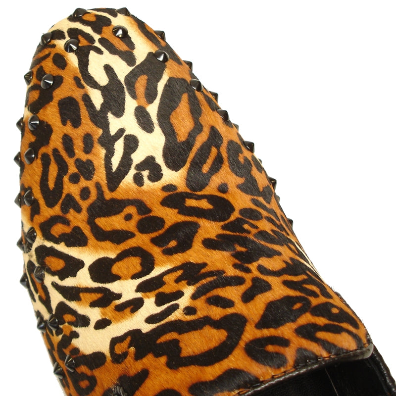 Fiesso FI-7037 Leopard Loafers