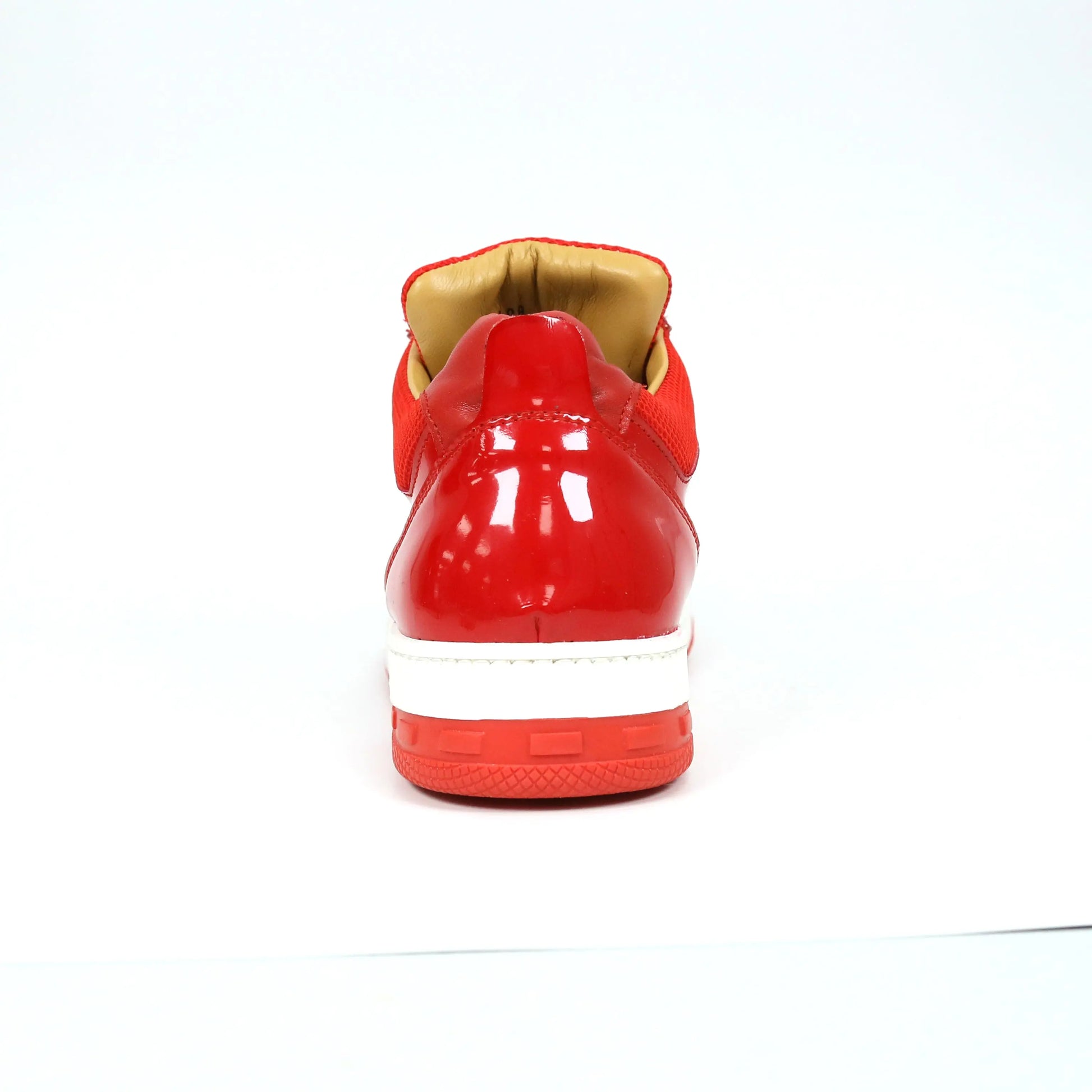 Mauri 8498/1 Red Genuine Baby Crocodile/Mesh Fabric/Nappa Sneakers