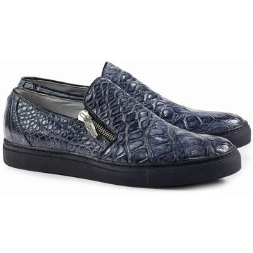 Mauri 8508 Black/Grey Genuine Alligator Sneakers