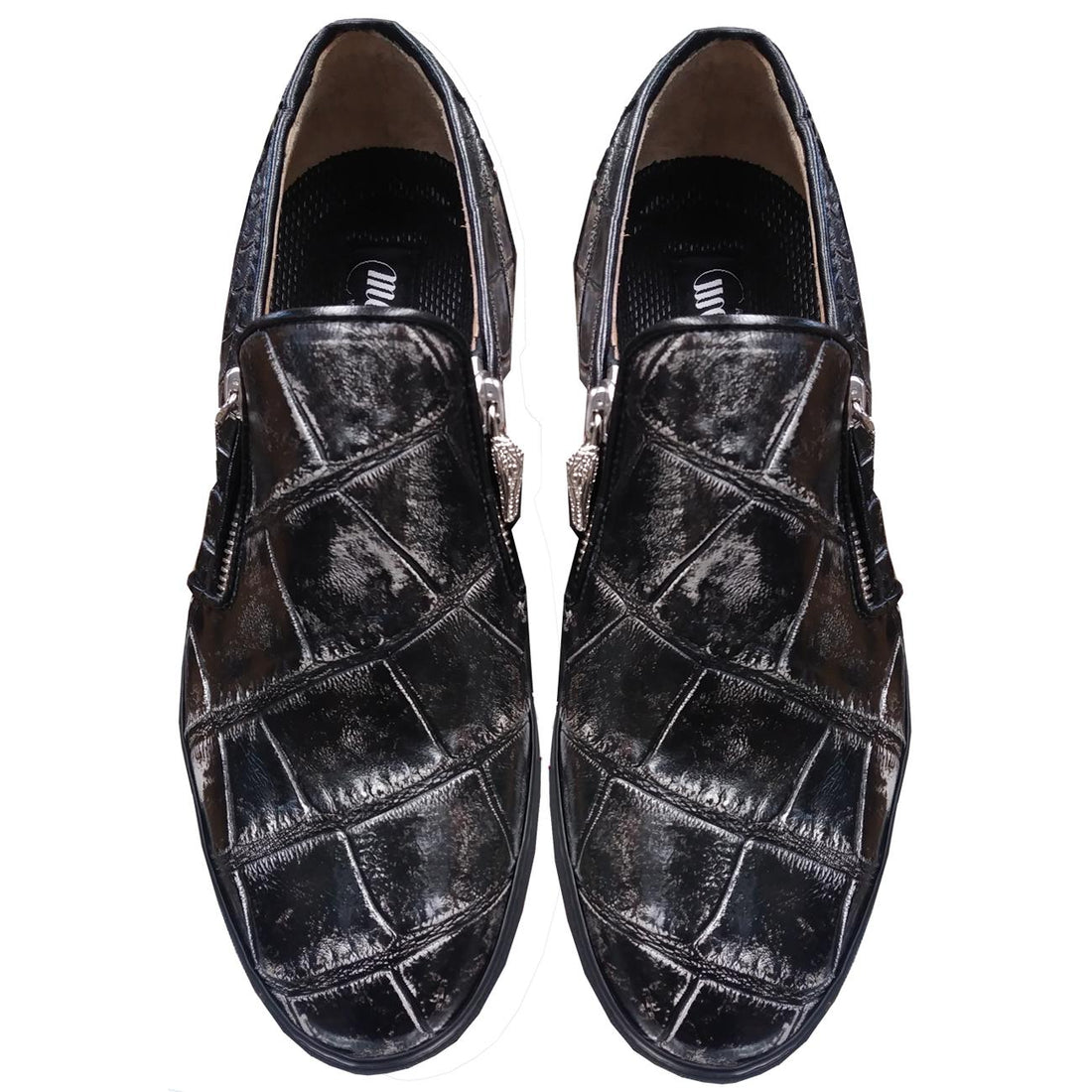 Mauri Bernini 8508 Black Genuine Body Alligator Sneakers