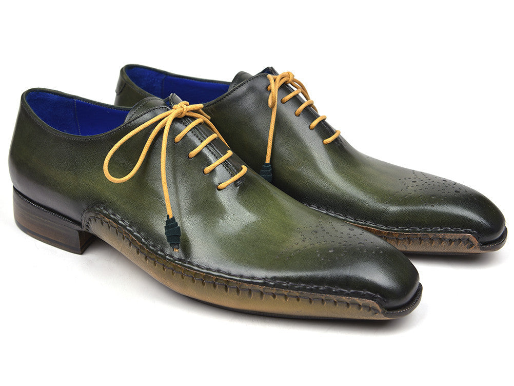 Paul Parkman Opanka Construction Oxfords Green (ID#86A5-GRN) PAUL PARKMAN