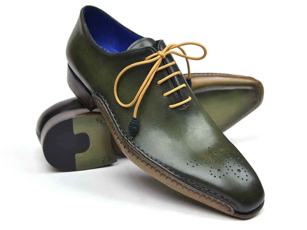 Paul Parkman Opanka Construction Oxfords Green (ID#86A5-GRN) PAUL PARKMAN