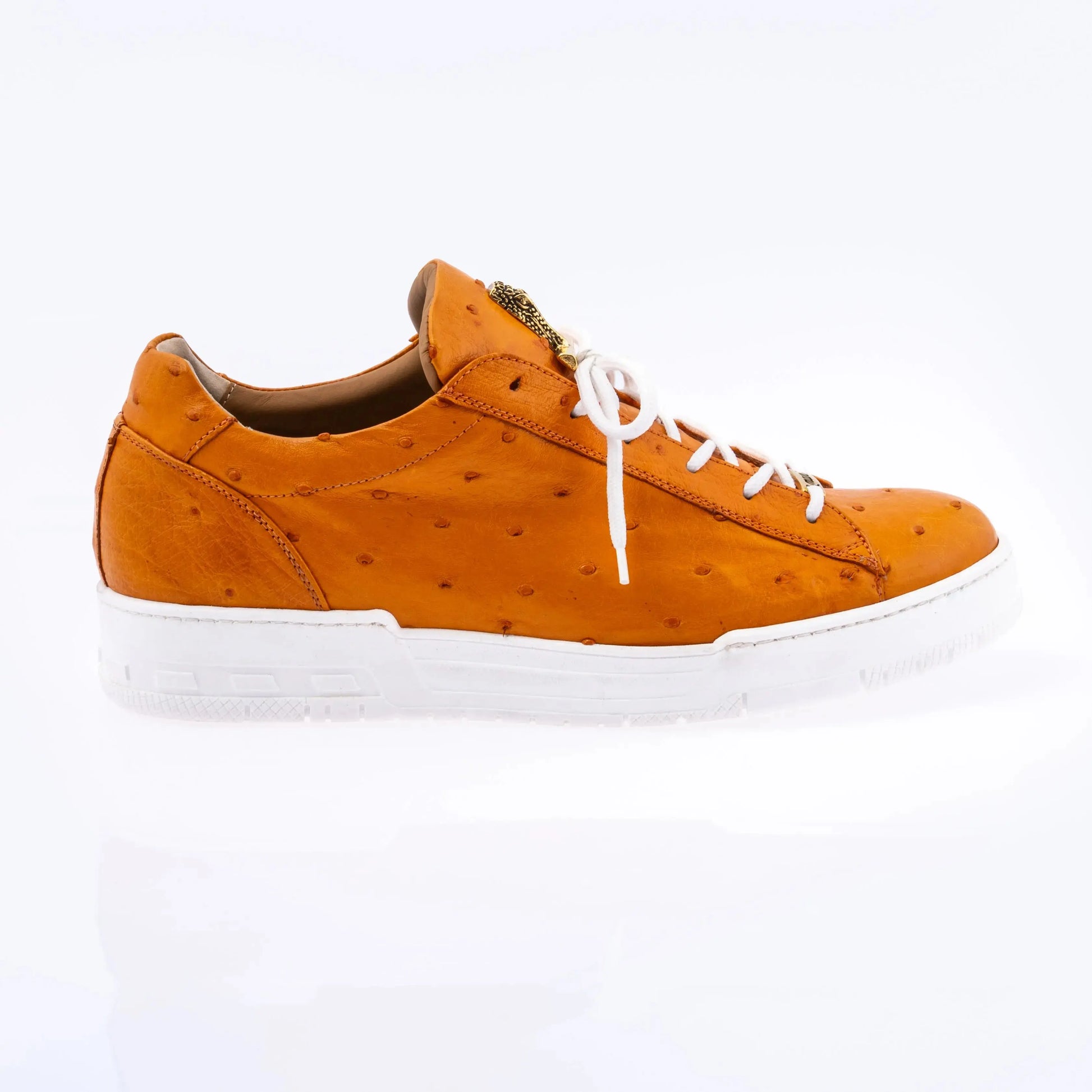 Mauri 8825/2 Tangerine Genuine Ostrich Sneakers