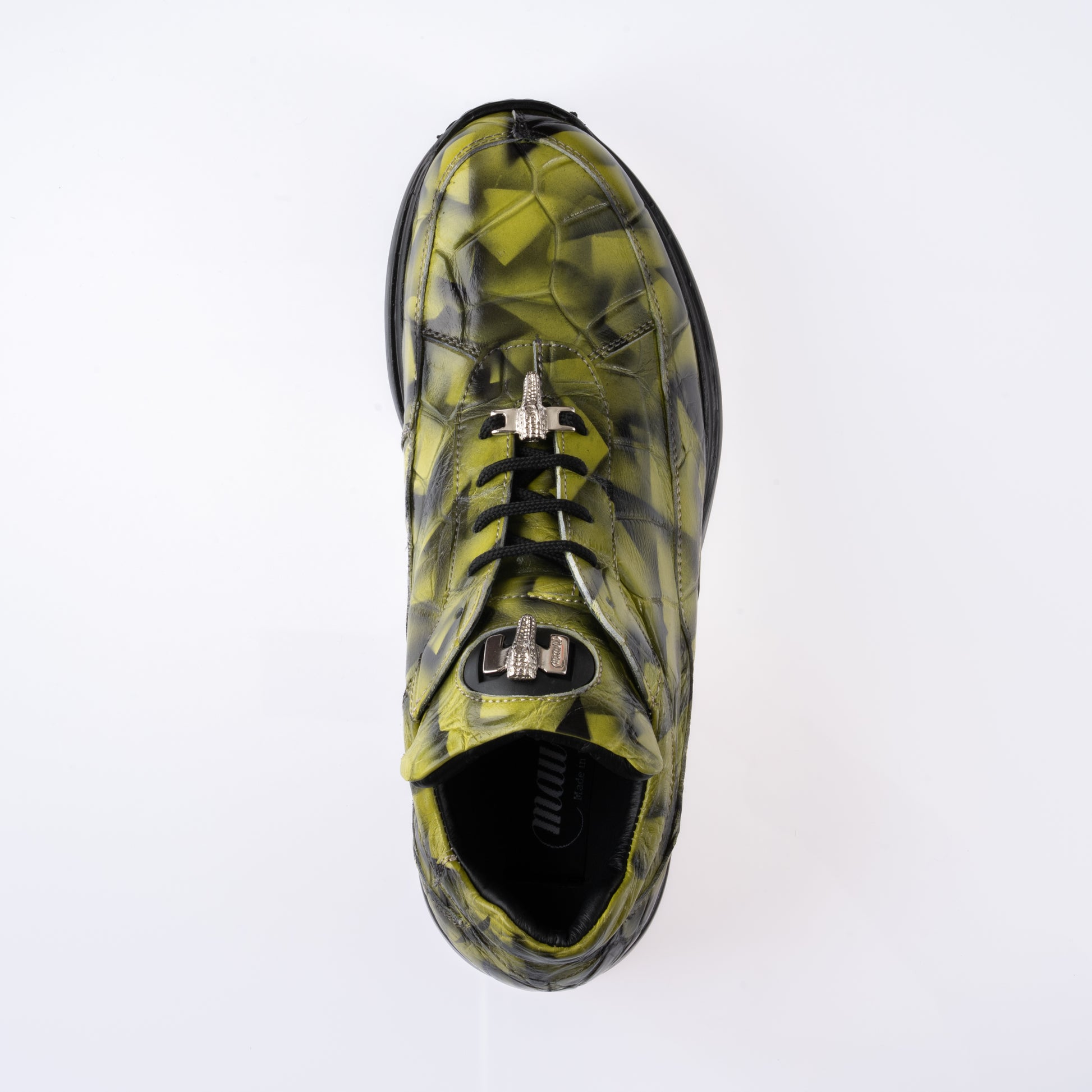 Mauri 8900/2 Crispy Green Genuine Alligator Sneakers