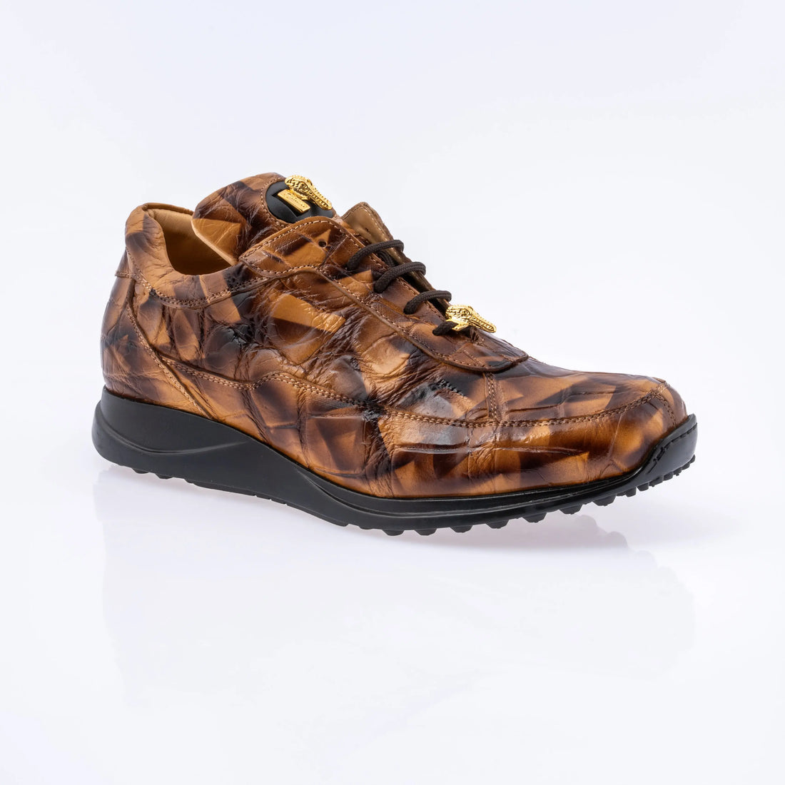 Mauri 8900/2 Dune Smoke Genuine Alligator Sneakers