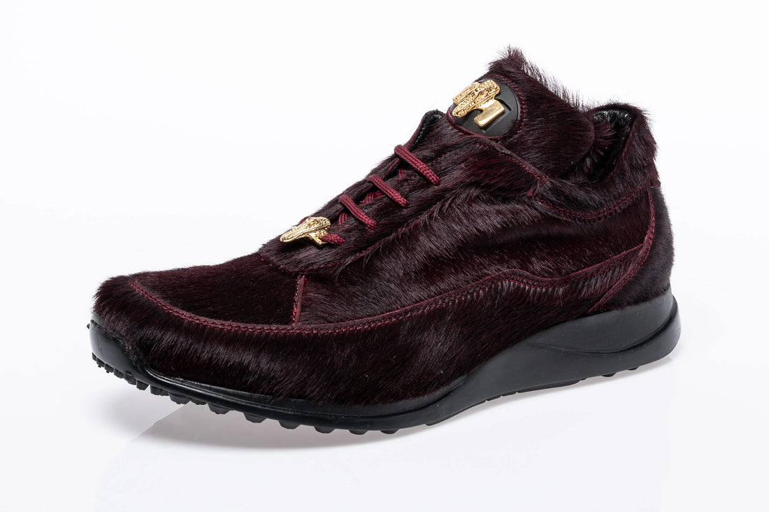 Mauri 8900/2 Ruby Red Genuine Leather Pony Sneakers