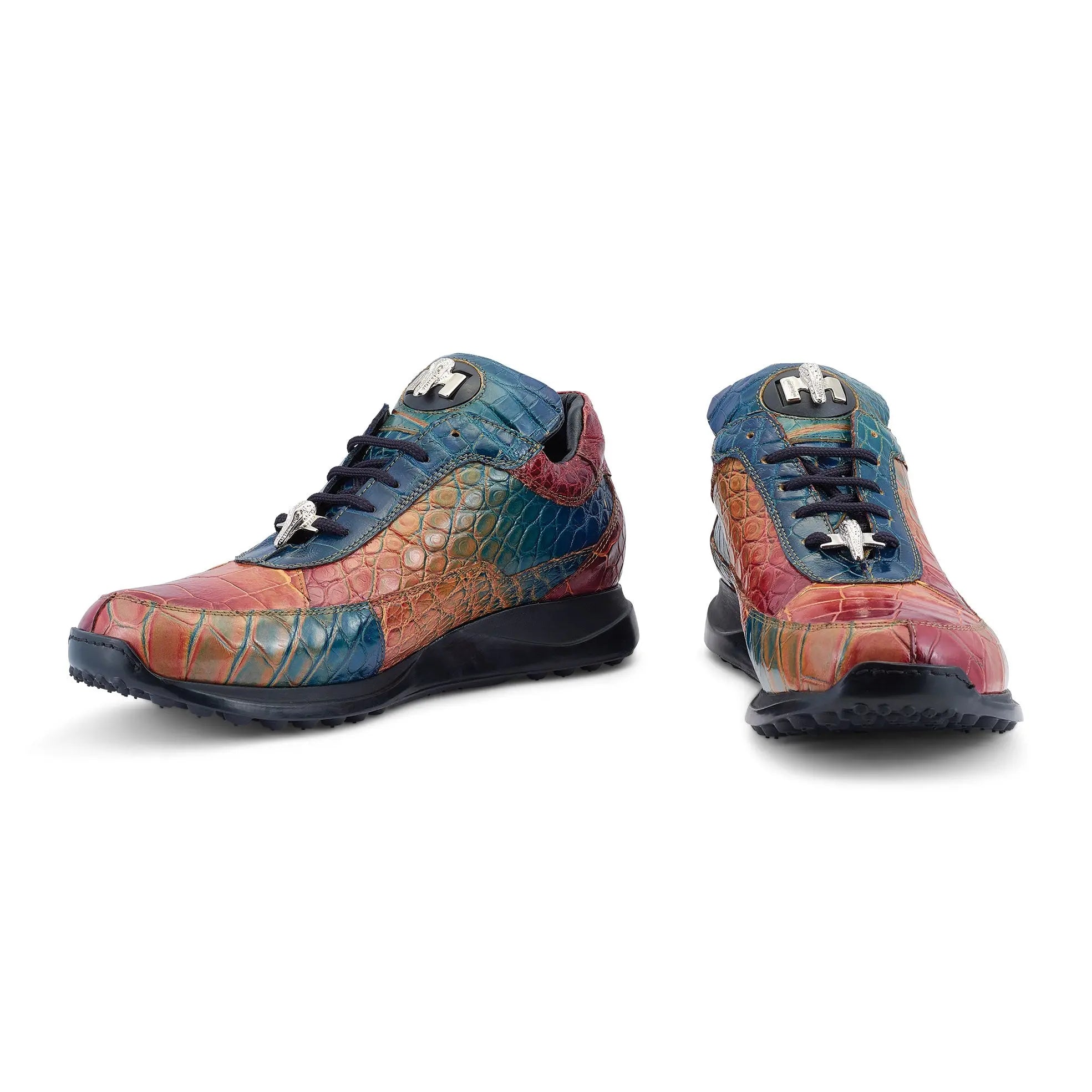 Mauri 8900/2 Multi Toffee Genuine Alligator Sneakers