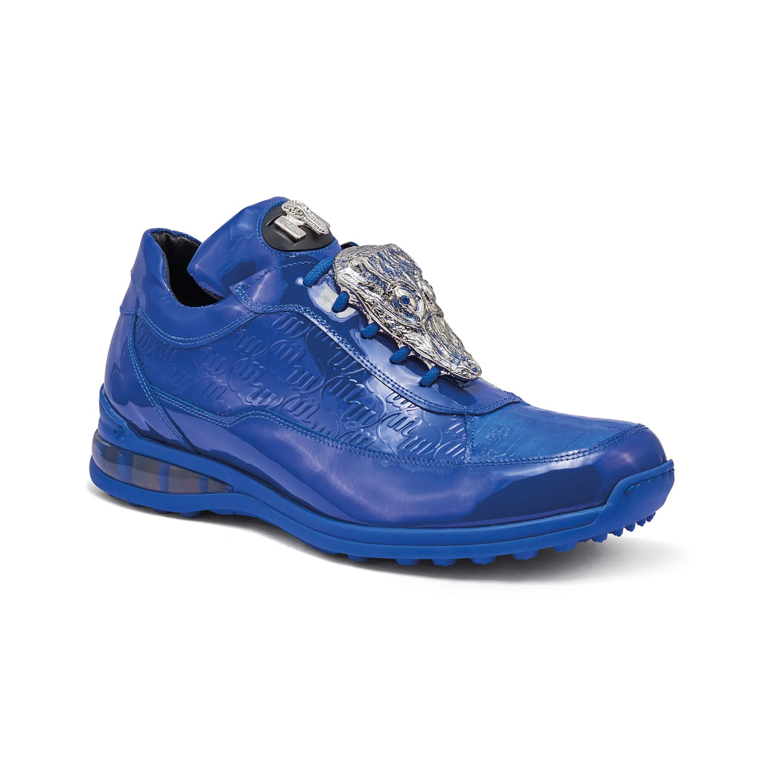 Mauri 8900/2 Royal Blue Genuine Crocodile/ Patent Embossed