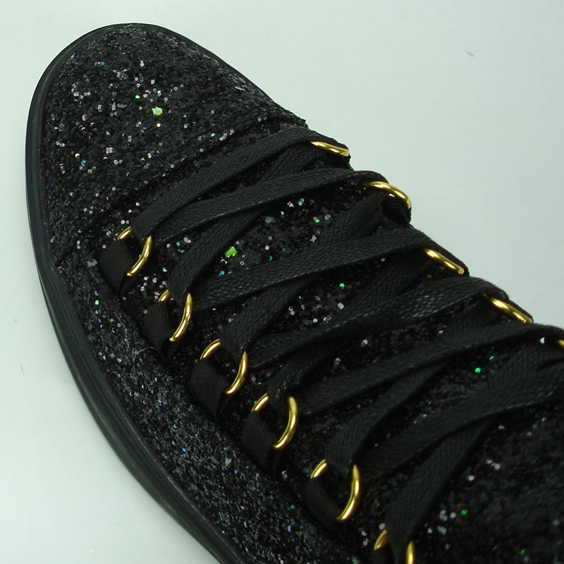 Fiesso FI-2174-2 Black Glitter Encore Sneakers